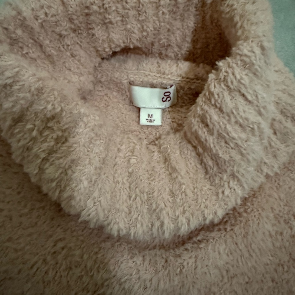 SO Soft Plush Turtleneck Sweater - Dusty Pink - Picture 4 of 11